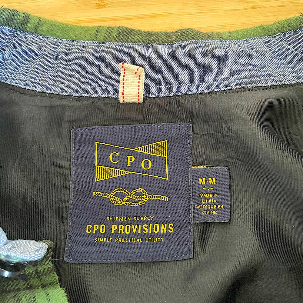 Green Checkered Flannel Button up - Picture 7 of 7